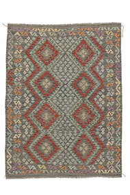  Kilim Afghan Old Style Tapis 157X203 De Laine Jaune Foncé/Marron Petit Carpetvista