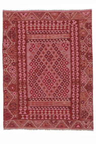  Kilim Afghan Old Style Tappeto 177X234 Di Lana Rosso Scuro/Rosso Carpetvista