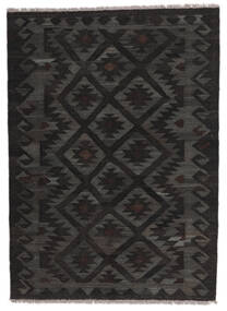 120X166 Tapis Kilim Ariana Moderne Noir (Laine, Afghanistan) Carpetvista