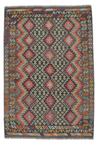  Itämainen Kelim Afghan Old Style Matot Matto 171X242 Tummankeltainen/Musta Villa, Afganistan Carpetvista