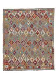 Tappeto Kilim Afghan Old Style 248X297 Marrone/Giallo Scuro (Lana, Afghanistan)