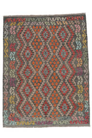 絨毯 オリエンタル キリム アフガン オールド スタイル 156X198 茶色/ブラック (ウール, アフガニスタン)