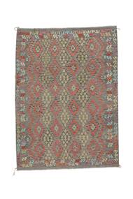 213X292 Kilim Afghan Old Style Rug Oriental Brown (Wool, Afghanistan) Carpetvista