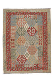  Oriental Kilim Afghan Old Style Rug 149X196 Brown/Dark Red Wool, Afghanistan Carpetvista