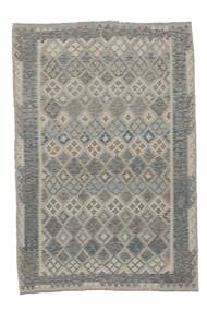 198X290 絨毯 オリエンタル キリム アフガン オールド スタイル ダークイエロー/ダークグリーン (ウール, アフガニスタン) Carpetvista