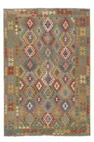  201X284 Kilim Afghan Old Style Rug Wool, Carpetvista