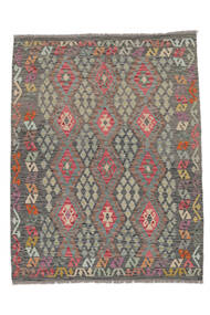 絨毯 オリエンタル キリム アフガン オールド スタイル 155X197 茶色/ダークイエロー (ウール, アフガニスタン)