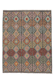 絨毯 オリエンタル キリム アフガン オールド スタイル 153X192 茶色/ダークイエロー (ウール, アフガニスタン)
