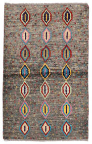  Moroccan Berber - Afghanistan 90X141 Wool Rug Brown/Black Small Carpetvista
