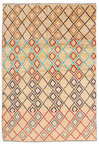 145X206 絨毯 Moroccan Berber - Afghanistan モダン オレンジ/ベージュ (ウール, アフガニスタン) Carpetvista