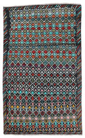 Χαλι Moroccan Berber - Afghanistan 110X183 Μαύρα/Σκούρο Γκρι (Μαλλί, Αφγανικά)