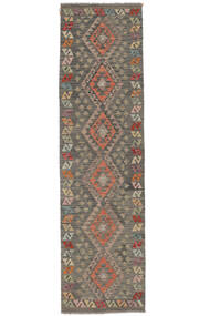 80X298 Kelim Afghan Old Stil Teppich Orientalischer Läufer Braun (Wolle, Afghanistan) Carpetvista