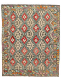  246X299 Kelim Afghan Old Style Vloerkleed Bruin/Oranje Afghanistan Carpetvista
