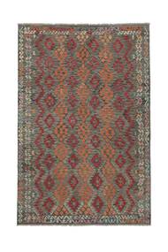  Oriental Kilim Afghan Old Style Rug 199X299 Brown/Dark Red Wool, Afghanistan Carpetvista