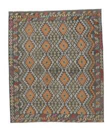 250X294 Tappeto Orientale Kilim Afghan Old Style Marrone/Giallo Scuro Grandi (Lana, Afghanistan) Carpetvista