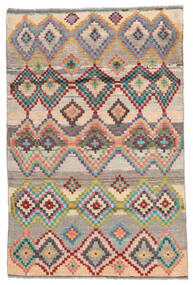 114X170 絨毯 Moroccan Berber - Afghanistan モダン グリーン/ベージュ (ウール, アフガニスタン) Carpetvista
