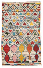 Moroccan Berber - Afghanistan Teppich 91X147 Beige/Schwarz Wolle, Afghanistan Carpetvista