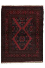 107X140 Afghan Khal Mohammadi Teppich Orientalischer Schwarz (Wolle, Afghanistan) Carpetvista