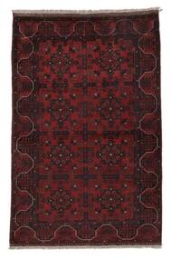 98X150 Afghan Khal Mohammadi Tæppe Orientalsk Sort/Mørkerød (Uld, Afghanistan) Carpetvista