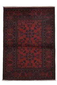 104X145 Afghan Khal Mohammadi Teppe Orientalsk Svart/Mørk Rød (Ull, Afghanistan) Carpetvista