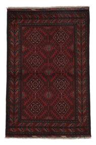 100X150 Afghan Khal Mohammadi Vloerkleed Oosters Zwart/Donkerrood (Wol, Afghanistan)