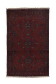 絨毯 アフガン Khal Mohammadi 79X123 ブラック (ウール, アフガニスタン)