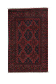  Afghan Khal Mohammadi Matot 79X122 Villamatto Musta/Tummanpunainen Pieni Matto Carpetvista