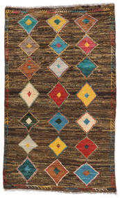 絨毯 Moroccan Berber - Afghanistan 86X141 茶色/ブラック (ウール, アフガニスタン)