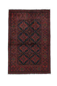 96X147 Afghan Khal Mohammadi Teppe Svart/Mørk Rød Afghanistan Carpetvista