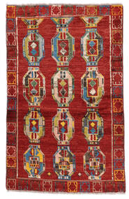 絨毯 Moroccan Berber - Afghanistan 88X145 ダークレッド/茶色 (ウール, アフガニスタン)