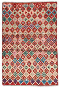  Moroccan Berber - Afghanistan 91X138 Tappeto Di Lana Rosso Scuro/Marrone Piccolo Carpetvista