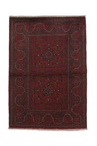 105X148 Χαλι Afghan Khal Mohammadi Ανατολής Μαύρα/Σκούρο Κόκκινο (Μαλλί, Αφγανικά) Carpetvista