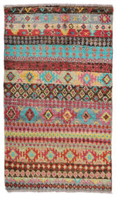 Moroccan Berber - Afghanistan Rug 74X127 Green/Brown Wool, Afghanistan Carpetvista