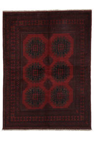 150X195 Afghan Khal Mohammadi Teppich Orientalischer Schwarz (Wolle, Afghanistan) Carpetvista
