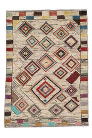 Moroccan Berber - Afghanistan 122X172 Wool Rug Orange/Beige Small Carpetvista