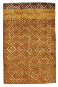  Moroccan Berber - Afghanistan 122X188 Tappeto Di Lana Marrone/Arancione Piccolo Carpetvista