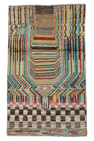  Moroccan Berber - Afghanistan 110X183 Wool Rug Dark Yellow/Black Small Carpetvista