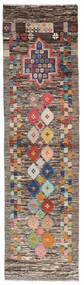  Moroccan Berber - Afghanistan 80X294 Wool Rug Brown/Black Small Carpetvista