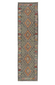 Kilim Afghan Old Style Rug 78X300 Runner
 Brown Wool, Afghanistan Carpetvista