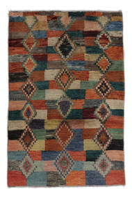  Moroccan Berber - Afghanistan 87X129 ウール 絨毯 ブラック/ダークレッド 小 Carpetvista