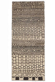 74X182 絨毯 Moroccan Berber - Afghanistan モダン 廊下 カーペット ブラック/オレンジ (ウール, アフガニスタン) Carpetvista