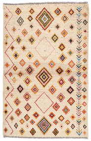 89X138 Moroccan Berber - Afghanistan Rug Modern Beige/Orange (Wool, Afghanistan) Carpetvista