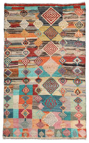  Moroccan Berber - Afghanistan 86X141 Wool Rug Brown/Black Small Carpetvista
