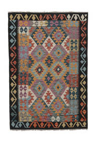 Kelim Afghan Old Stil Teppich 118X177 Braun/Schwarz Wolle, Afghanistan Carpetvista