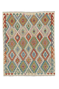 158X194 Kilim Afghan Old Style Rug Oriental Dark Yellow/Brown (Wool, Afghanistan) Carpetvista