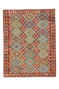159X204 絨毯 オリエンタル キリム アフガン オールド スタイル ダークレッド/茶色 (ウール, アフガニスタン) Carpetvista