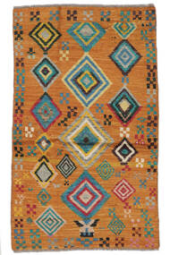 84X144 Moroccan Berber - Afghanistan Rug Modern Brown/Dark Green (Wool, Afghanistan) Carpetvista