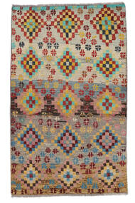 絨毯 Moroccan Berber - Afghanistan 87X144 茶色/オレンジ (ウール, アフガニスタン)