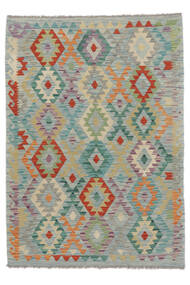  129X180 Pequeno Kilim Afegão Old Style Tapete Lã, Carpetvista