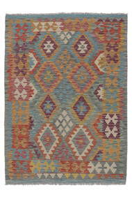 127X173 Kilim Afghan Old Style Rug Oriental Brown/Dark Grey (Wool, Afghanistan) Carpetvista